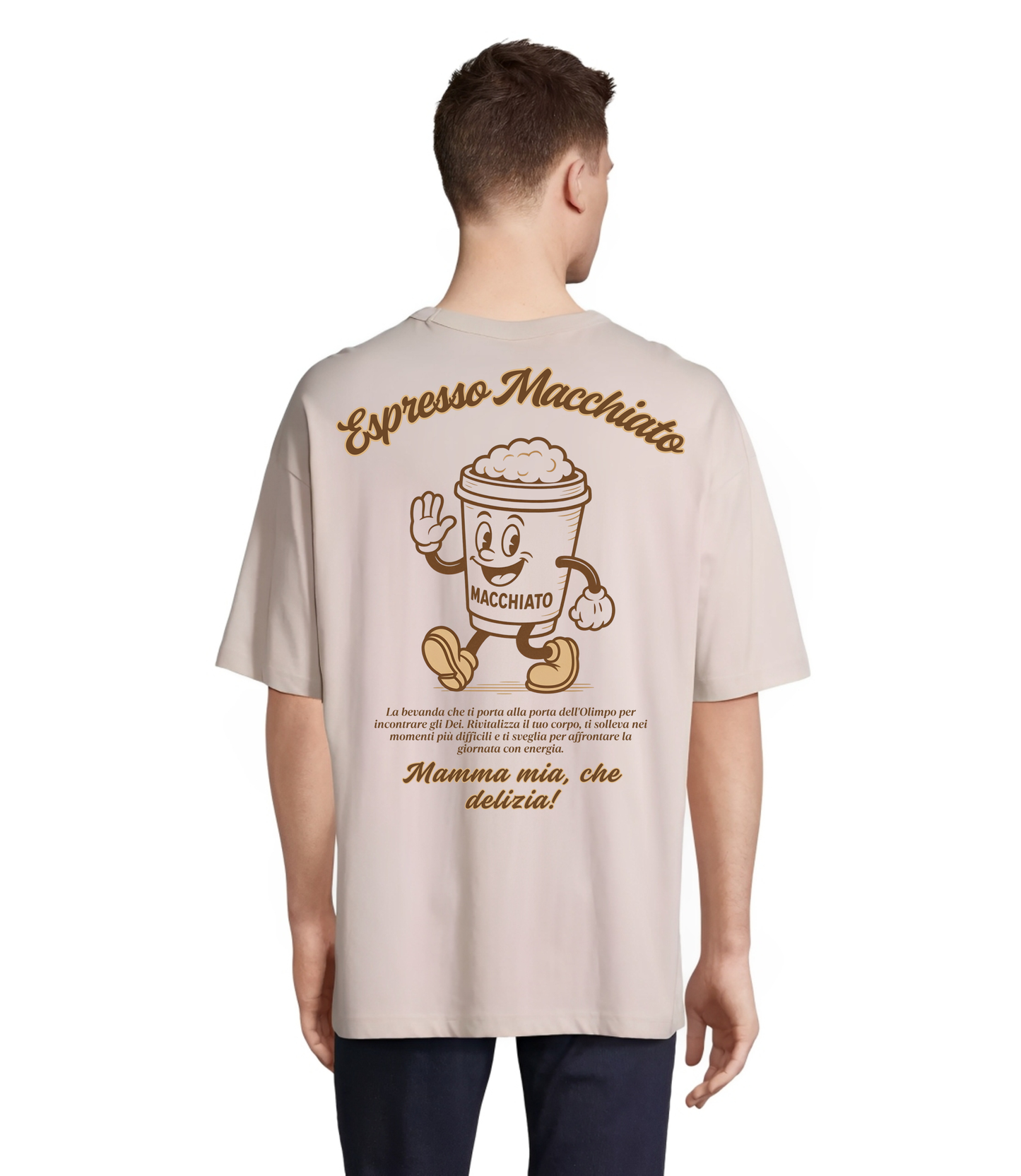 Camiseta Oversize "Espresso Macchiato"