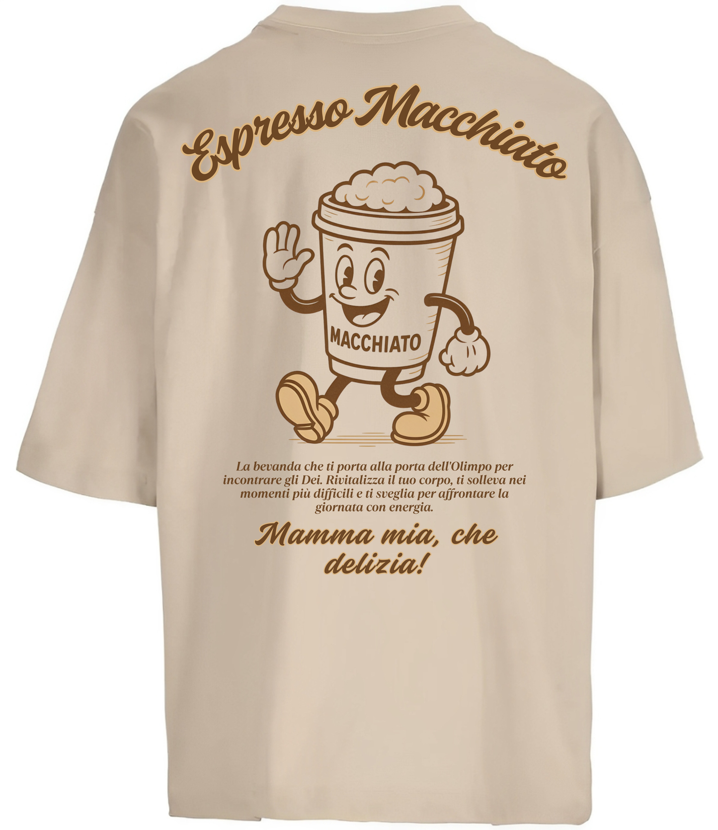 Camiseta Oversize "Espresso Macchiato"