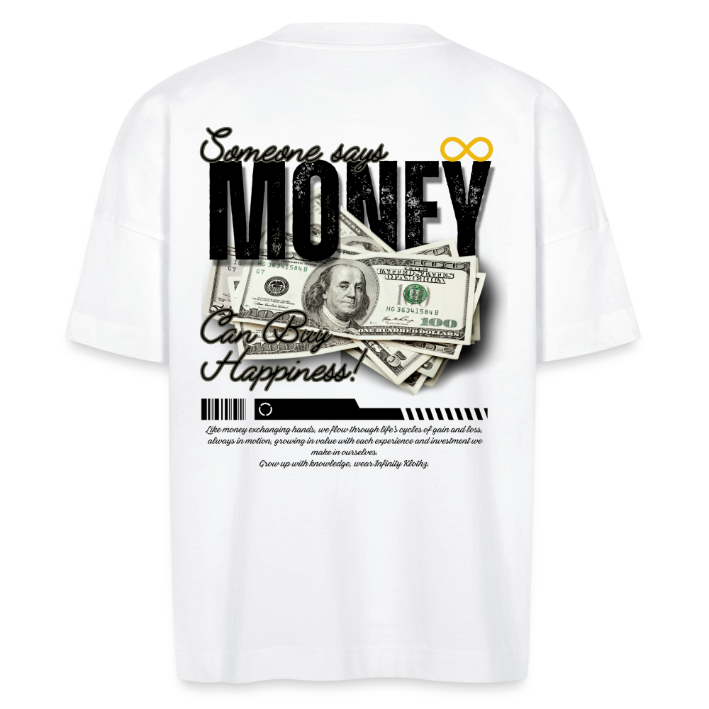 Camiseta Oversize "Money = Happiness"