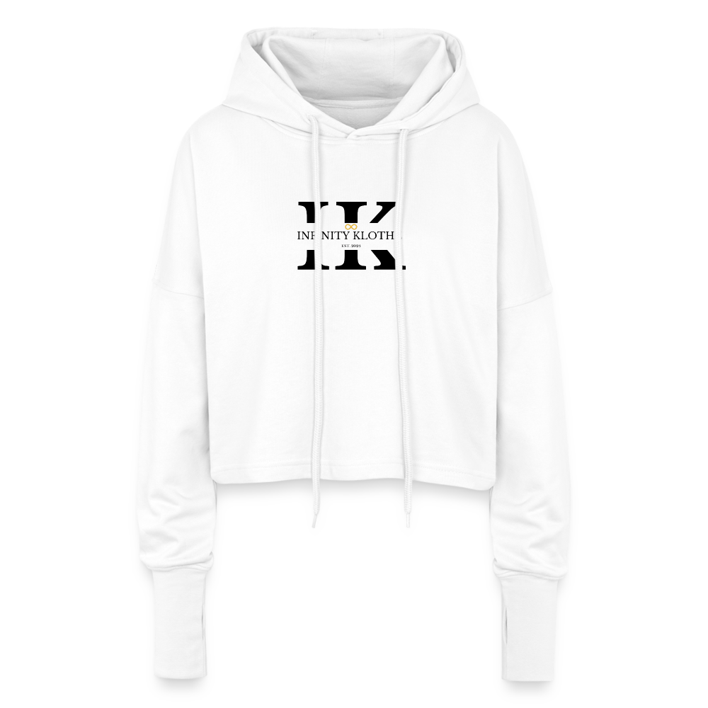 Sudadera Recortada Mujer Infinity Klothz - white