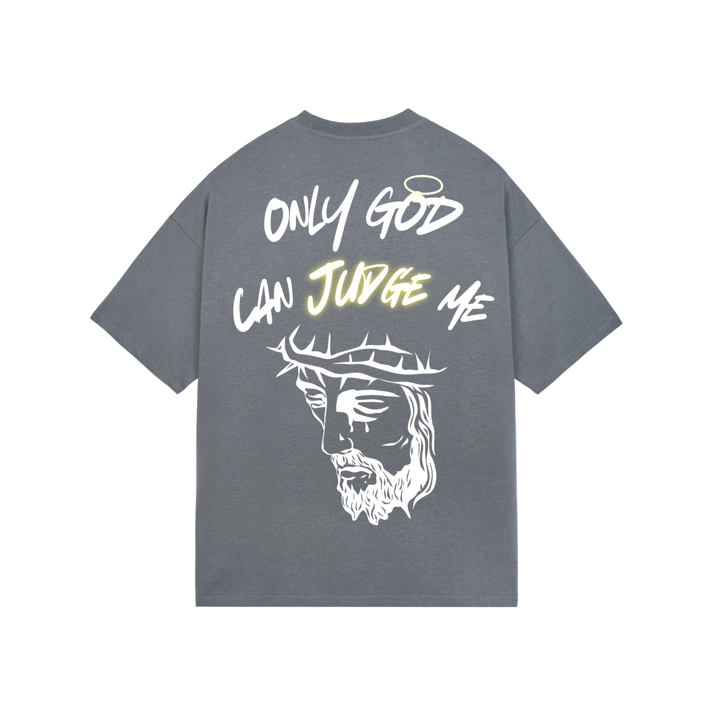 Camiseta Oversize "Only God Can Judge Me"