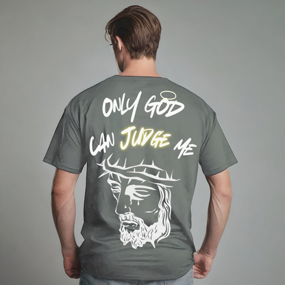 Camiseta Oversize "Only God Can Judge Me"