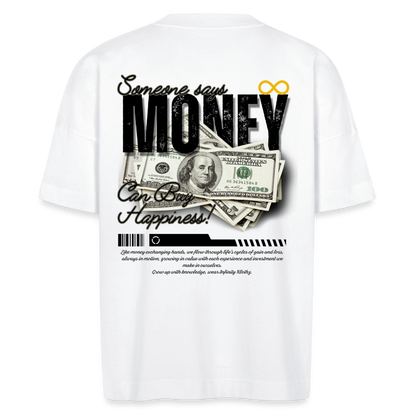 Camiseta Oversize "Money = Happiness"